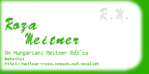 roza meitner business card